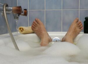 bain chaud pour la décontraction musculaire