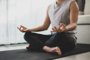 sportif gérant son mental et son stress