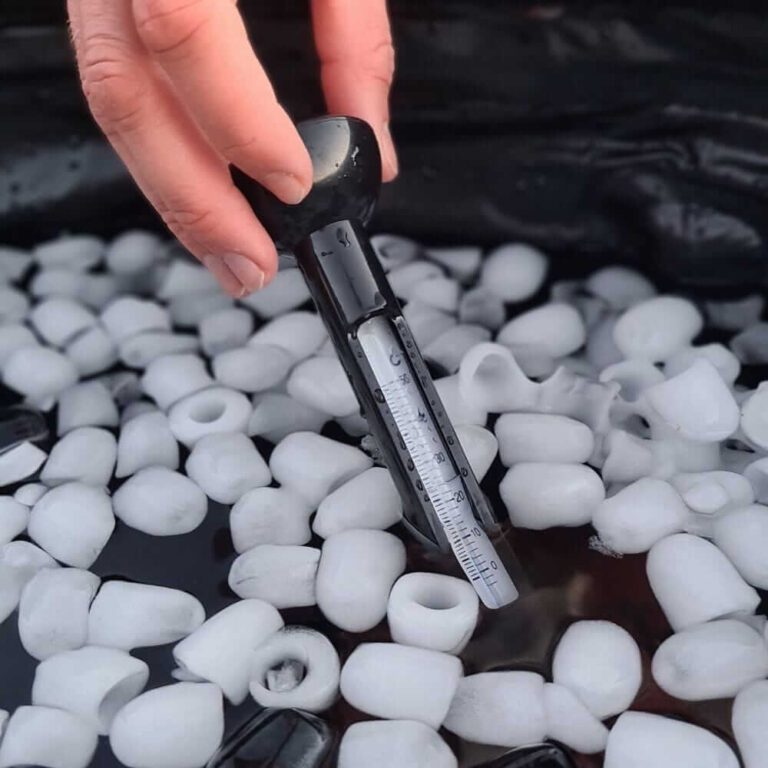 température bain glacé