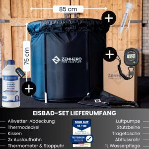accessoires kit bain glace zenhero recovery